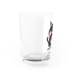 MOTCOM Winkel+の幸運の黒猫｜GOODLUCKcat Water Glass :left