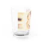 poppy22のセピアなフラワーガール Water Glass :left