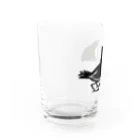 堀越ヨッシーのお店（SUZURI支店）の鴉(カラス) Water Glass :left