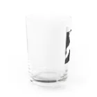 chama_coのsleeping cat glass グラス左面