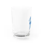 ATELIER RYUSEIの馬 uma-blue design Water Glass :left