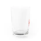 ATELIER RYUSEIの馬 uma-red design Water Glass :left