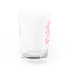 ユキの幸せピンク Water Glass :left