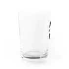 SUIMINグッズのお店の海老の握り寿司を機嫌よく運ぶねこ Water Glass :left