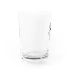 SUIMINグッズのお店の玉子の握り寿司をのんびり運ぶねこ Water Glass :left