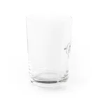 takeと助手のTシャツ屋さんの洗濯されるNOZOKIワニ Water Glass :left