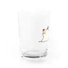 ダンゴムシを粉末にしてコロコロきな粉のヲフタチャンのグッズ Water Glass :left