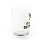 onehappinessのゴールデンレトリバー　迷彩柄 Water Glass :left