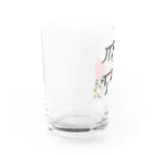 あろショップの龍体文字&ピース✌イチゴ！【健康運アップ】 Water Glass :left