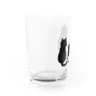 kuronyansuzuの黒猫親子 Water Glass :left