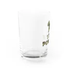 onehappinessのトイプードル　迷彩柄 Water Glass :left