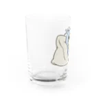 のんびりイラスト商店のくつろぎハシビロコウ Water Glass :left