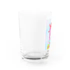 ヒロミンゴフラミンゴの夏の女の子 Water Glass :left