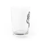 針金鳥の儚いきもち　黒 Water Glass :left