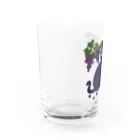 喫茶こぐまやの葡萄と黒猫 Water Glass :left