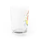 楓工房 ＊suzuri店＊のコザクラ森の結婚式 Water Glass :left