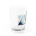 名司生のツバメ＆エーデルワイス Water Glass :left