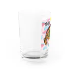 316(MIHIRO)のアカセスジガメちゃん カラフル Water Glass :left