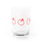 らぷるのらぷるコロコログラス赤 Water Glass :left