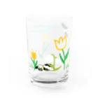 うさぎのUSA（うーさ）🐰のレトロ可愛いうさぎさんのグラス Water Glass :left