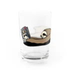 Poooompadoooourの本と、なまけもの(かげなし) Water Glass :left