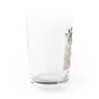 ヤマネコ。の部屋のチョコ　ジジ　はっちゃん　三匹のサーカス Water Glass :left