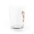 akane_art（茜音工房）のゆるチワワ（オレンジ） Water Glass :left