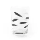 fulicaの群れるブラックゴースト Water Glass :left