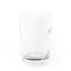 湯あがりポットラックのタイトルロゴ グラス（BLUE） Water Glass :left