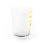 yukamaruのしまぱぐイエロー Water Glass :left