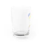 はむ汰の落書き Official Storeのゆずひこ&ぷぅ王子　花火(片面印刷) Water Glass :left