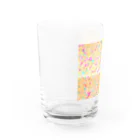 ぷぷぷのシャボン玉(オレンジ) Water Glass :left