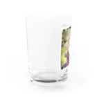 poppy22の碧目のフラワーガール Water Glass :left