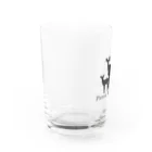 morezouの暇つぶしの鹿の親子 Water Glass :left