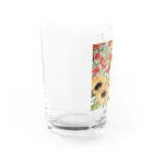 gekkaの8月のくるくる Water Glass :left