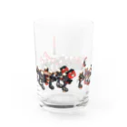 お針子ノブヲの歌川広重/狐の嫁入り Water Glass :left