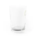 ONDA＋.の014: ONDA+. ロゴオリジナルグラス（グリーンカラー） Water Glass :left