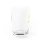 小さな星の庭のうさぎと黄色いお花 Water Glass :left