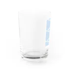 ○○の気分のスカイブルーと白の階段 Water Glass :left