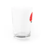 brilliantのまるいスイカ ハートの種 Water Glass :left