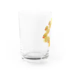 楽猫楽描しげ屋のアヒル急カーブ Water Glass :left