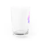 もちるちゃんちのまんたくんとめんだこちゃん、そらをとぶ Water Glass :left