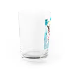 アニマルデザインはなのチワワの笑顔 Water Glass :left