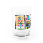 京都バルバラのグッズだよの瀬口忍先生描き下ろし飛鳥ママ×山本4コマシリーズ Water Glass :left