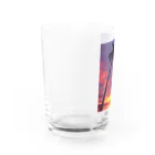 hawaiitaroハワイグッズショップのsunsetヤシの木 Water Glass :left