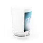 Famille de baleines(ファミールデバレーヌ)のピースしてる猫雲(にっこり) Water Glass :left