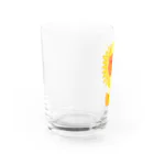 からっぽのオーブンのひまわりポメ Water Glass :left