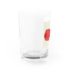 yukimalの赤いイチゴ Water Glass :left