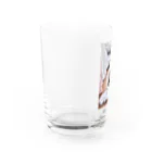 猫しゃちょうのアッくんの、お・し・り❤ Water Glass :left