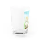 hirakoのおじいちゃんとコアラ Water Glass :left